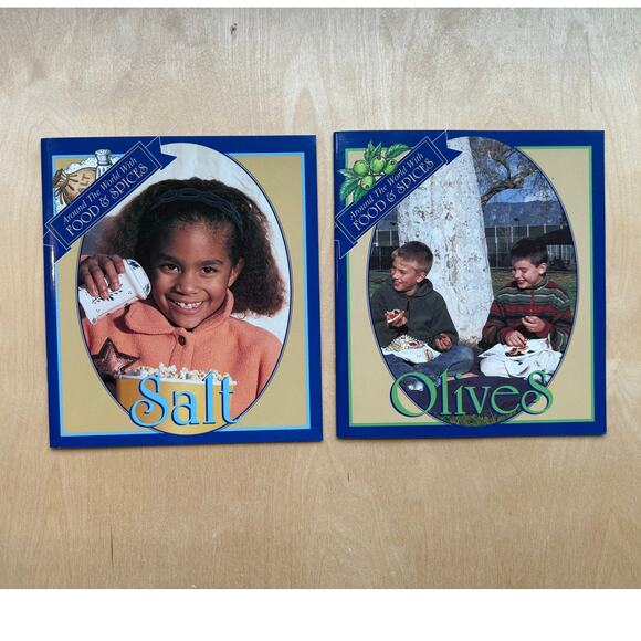 Lot of 6 Around the World with Food & Spices Books Paperback Ex Library - Picture 6 of 9